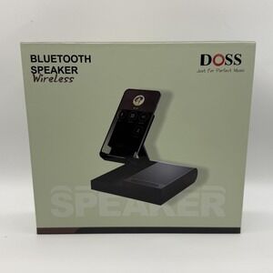DOSS FreeTalk Bluetooth Wireless Speaker Phone Stand Black 8W Portable Desk